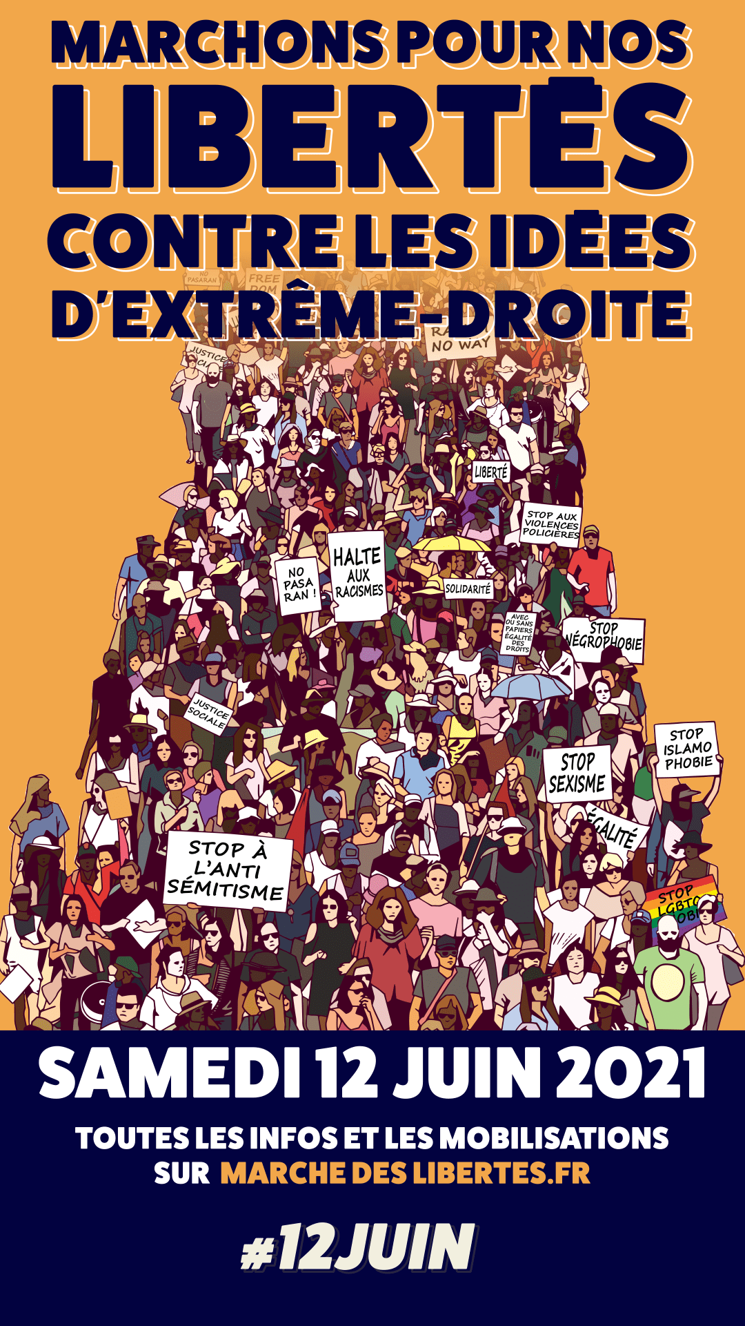 Samedi 12 Juin Manifestation Contre Le Racisme Et Les Idées Dextrême Droite 